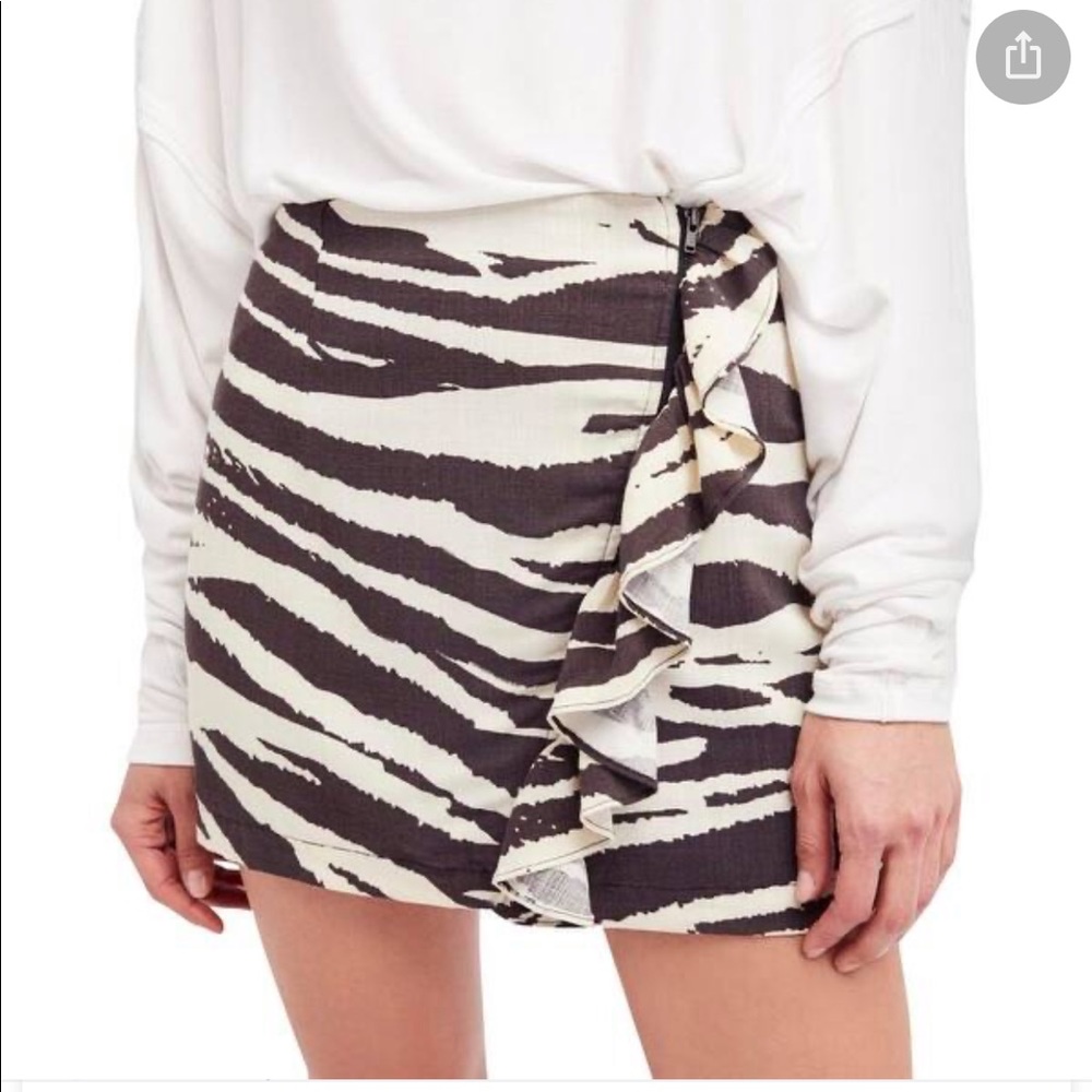 Free People Ruffle Miniskirt - Picture 2 of 8